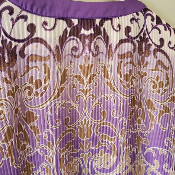 Dress Barn 1X Y2K Romantic Whimsigoth Fairy Grunge Boho Barocque Plisse Tunic - Picture 13 of 14